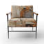 Fauteuil d'appoint rembourré beige Beige Grey-1768382417