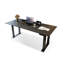 Bureau rectangulaire moderne noir-1209253252