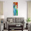 Rainbow of stripes panel ii-impression d’art graphique sur toile tendue-27698285-72454229
