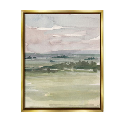 "Cadre aquatique de paysage de campagne" par Ethan Harper sur toile