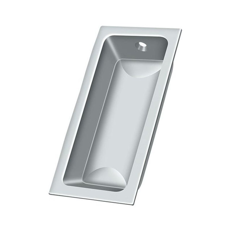 Deltana FP227U26 Flush Pull, Large, 3-5/8" x 1-3/4" x 1/2" in Polished Chrome, Polished Chrome