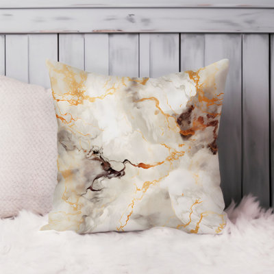 Abstract Geode Marble Pattern - XVIII Modern Throw Pillow Cover
