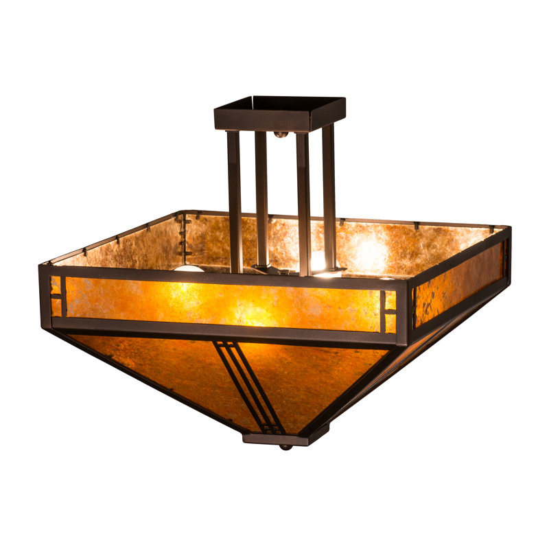 Prairie Loft 4 - Light Outdoor Semi Flush Mount