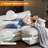 85.4 In'' Multi-Layer Cushion Loveseats With Ottoman-2116796690