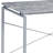 Grey And Silver Writing Desk With Metal Sled Base
