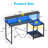 Nergui Home Office Computer Desk with Power Outlet,LED Lights & Adjustable Shelf-1898342582