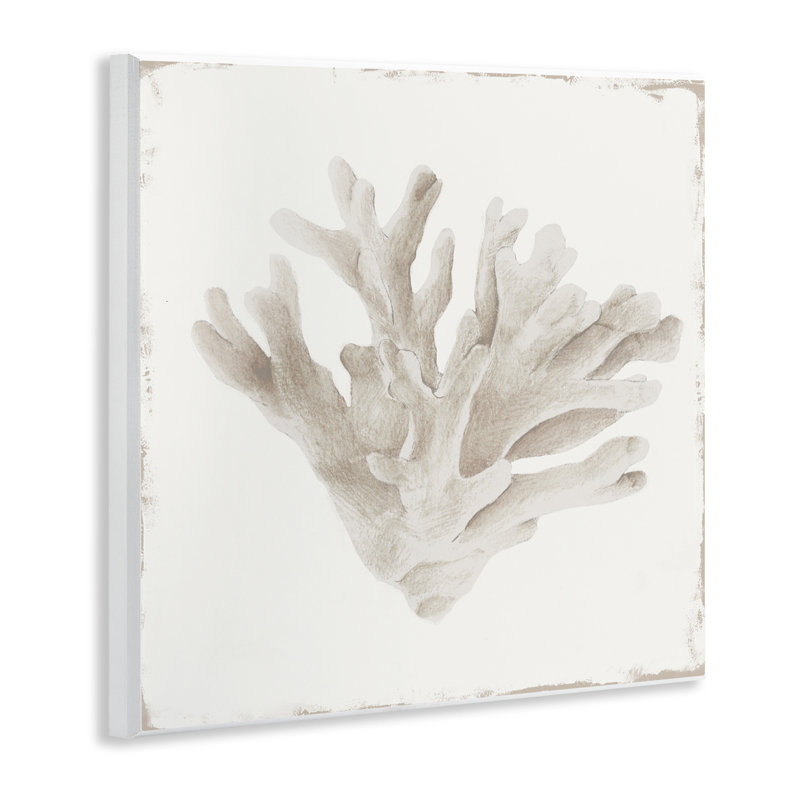 Plaque murale Sandy Coral Drift, design par Lily K.