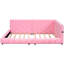 Lit plateforme double rembourré avec et DEL, bois de rose +, aucun sommier nécessaire, guide d'assemblage rapide, ceinture à DEL, fabrication solide des lattes de matelas solides, méthode simple-2084130379