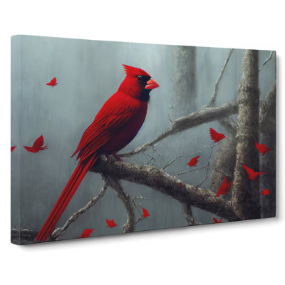 Cardinal Bird Vol.7 - Wrapped Canvas Painting