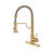 Bolden CASAINC 1.8 GPM Spring Neck Pull Down Kitchen Faucet with Deck Plate-93965531