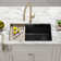 KRAUS Bellucci Workstation 32-in. Undermount Kitchen Sink with WasteGuard™ Garbage Disposal
