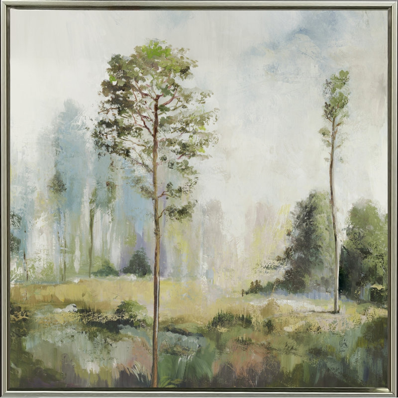 «Tall Green Trees I», art mural sur toile