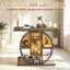 Console Chic avec tablettes en chêne rustique