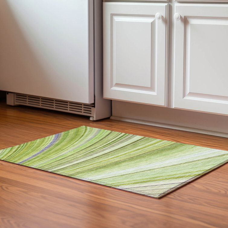 Premium Machine Washable Cerrito AMF585 Aloe Rug