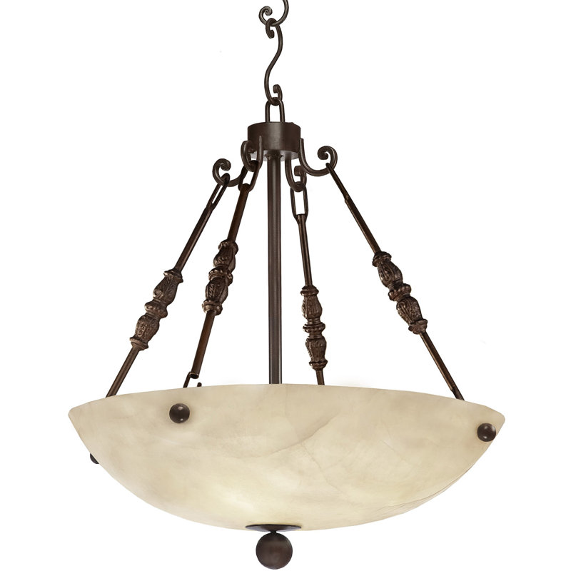 Milano 4 - Light Pendant, Ivory/White, Rust Copper
