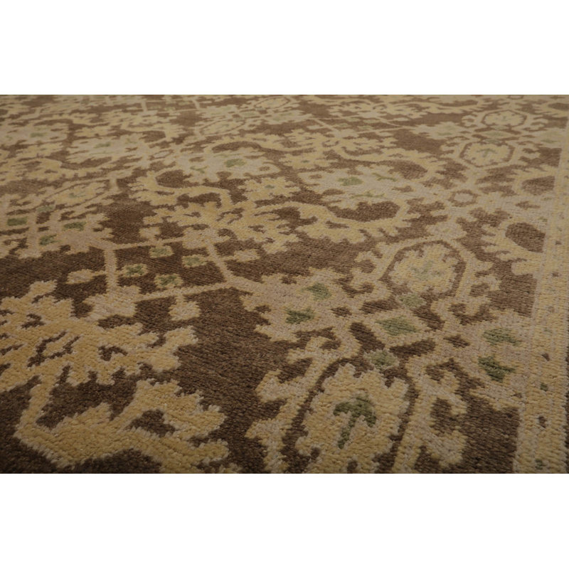 Tapis oriental en laine noué à la main Oushak