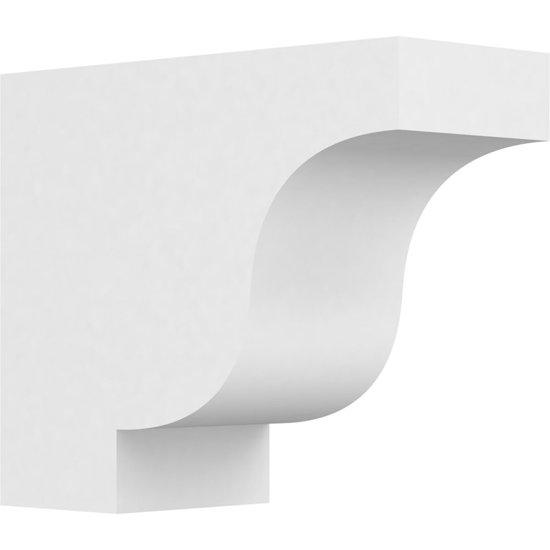 5"W x 10"H x 12"L Standard Newport Architectural Grade PVC Rafter Tail, 10"H x 5"W x 12"D