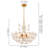 8 - Light Crystal Glass Chandeliers Pendants Light