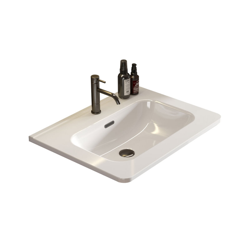 Troy Bathroom Integrated Ceramic Sink without Cabinet