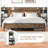 Bed Frame With Storage Headboard Nightstand