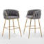 Chaises d'appoint Teddy Boucle en tissu pour comptoir et bar-108787361-108787362
