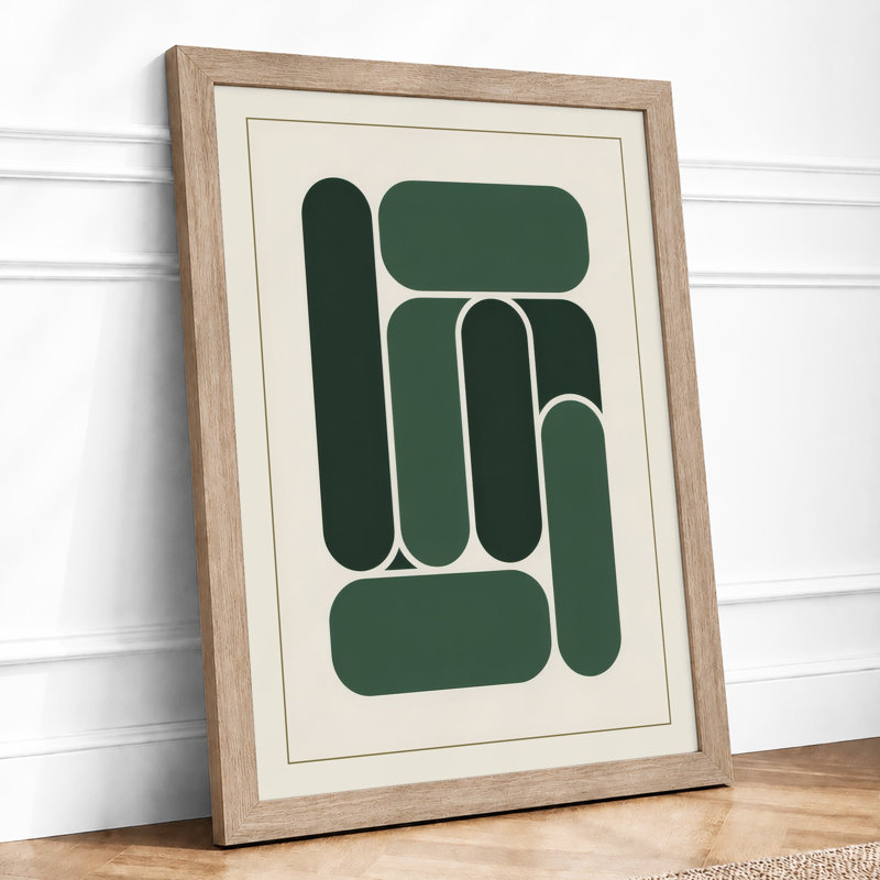 Geometric Forms Minimalist - Print, A1 - 84.1 x 59.4 cm, Oak