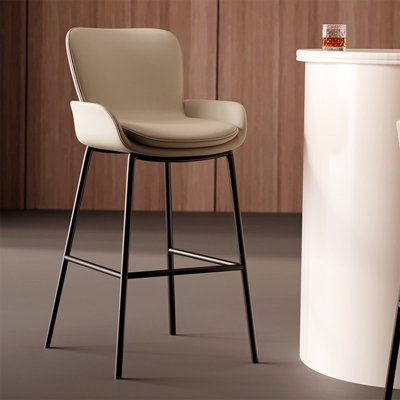 Camel Solid back side Chair(Set of 2)
