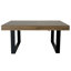 Rectangle Extendable Dining Table For 6-10 People Aged Effect Wood And 160-200 Cm-125149204