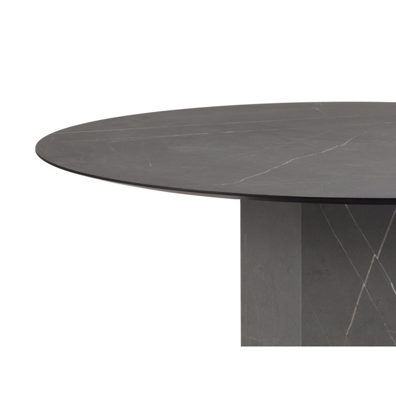 Chrissean Pedestal Coffee Table, Grey