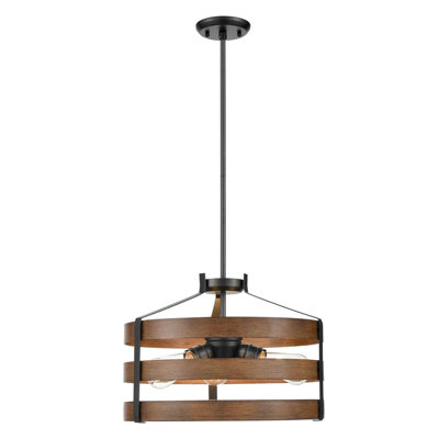 Antonito 3 - Light Dimmable Drum Chandelier