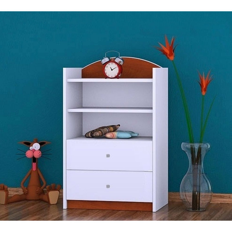 Hallie 96cm H Kids Cube, Brown, 92cm H x 60cm W x 34cm D