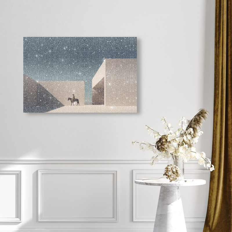 Lone Equestrian II Print by Oliver Gal, 10"H x 15"W, Gallery Wrapped