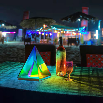 Jamelyn Acrylic USB Table Lamp