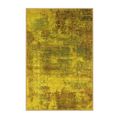 Tapis jaunes modernes Mid-Century 2617