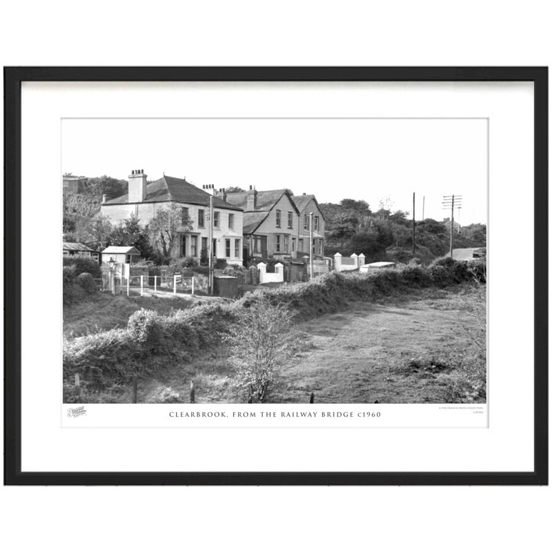 Clearbrook, From The Railway Bridge C1960 - Single Picture Frame Print, 40cm H x 50cm W x 2.3cm D