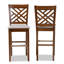 Upholstered Counter Stool with Metal Frame-1219446392-1219446393