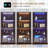 Farmhouse Display Cabinet with Glass Doors, Curio Cabinet with 3-Color LED Motion-Sensor Light (Walnut)-126679371
