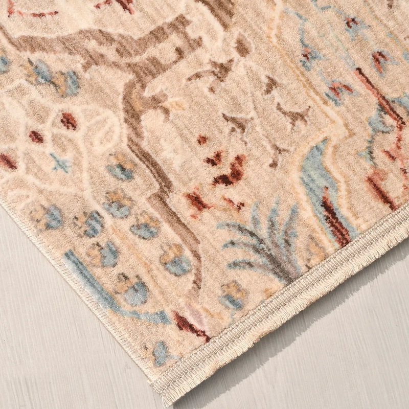 Cotton Abstract Indoor Rug, Runner 3'3" x 16'5"