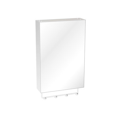 16'' X 24'' Aluminum Bathroom Mirror Medicine Cabinet, Adjustable Shelves, Silent Hinges, Easy To Install For Organizing Items Surface Mount Cabinet With Storage, Wear & Corrosion , Multiple Shelves