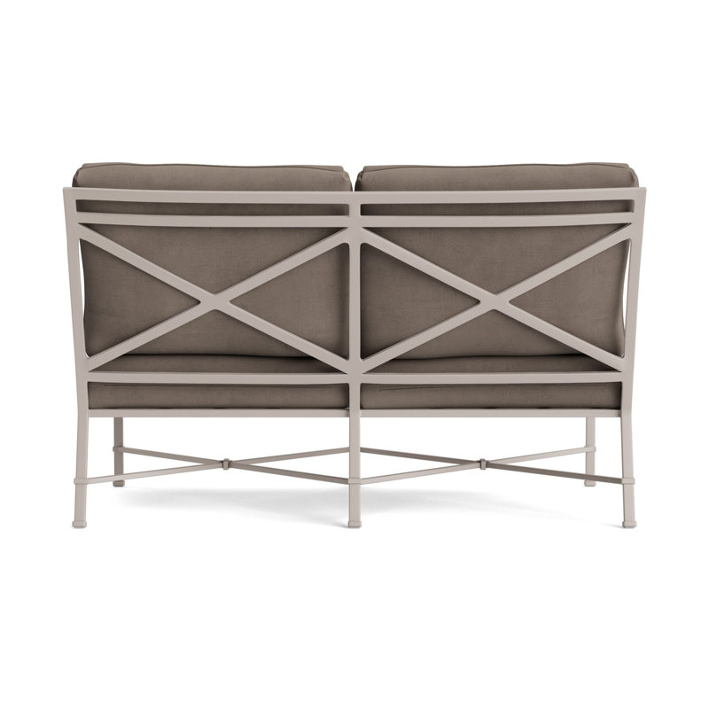 Venetian Outdoor 2 - Seat Loveseat, Dove, Fusion Neptune