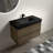 Rosehill Wall Mounted Single Bathroom Vanity with Engineered Stone Top-988716577-988716576
