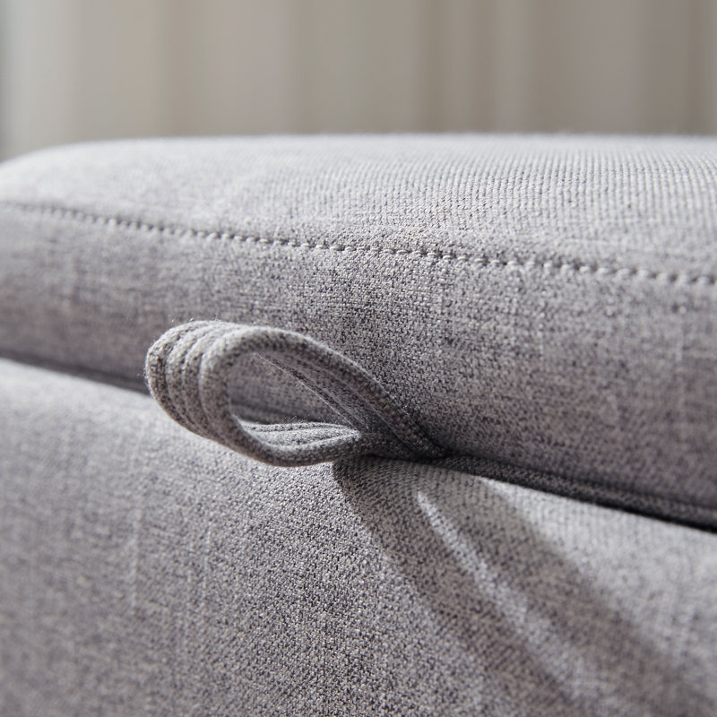 Costner Upholstered Storage Ottoman set, Gray