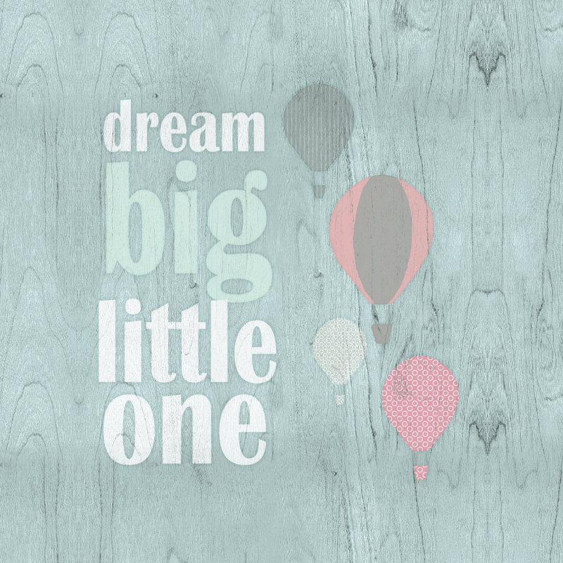 Dream Big Balloons - Wrapped Canvas Print, 76cm H x 76cm W x 3.8cm D