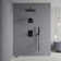 Thermostatic Shower Faucet 12" High-Pressure Dual Showerheads with Handheld Shower