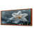 Toile avec cadre flottant brun