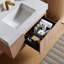 Meuble-lavabo flottant de 36 po avec lavabo en céramique, plateau en pierre frittée et tiroir Muri-118216208-128868423-128868428