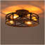 Ventilateur de plafond de type montage 19 po, moteur réversible, télécommande CC, ventilateur de plafond à 6 vitesses, minuterie, pour le salon, la chambre à coucher ou la salle à manger - ampoules non incluses