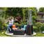 Chauffe-terrasse bronze bronze