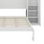 Lit escamotable avec deux garde-robes et tablette de rangement-1076453501