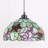 Tiffany Chain Pendant Lighting Tall 181 Inch, 8 Inch Small Stained Glass Shade Mini Hanging Lamp-184235033